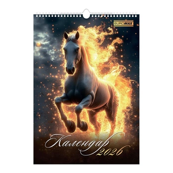 Календарь настенный 2026 Buromax А3 на 1 пружину Symbol of the year (BM.210600)