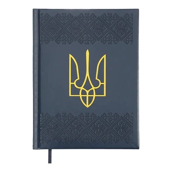Щоденник датований Buromax Heraldy зі штучної шкіри А5 336 сторінок кобальтовий BM.21128-54