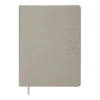 Щоденник датований 2026 Buromax Morandy Style зі штучної шкіри А5 336 сторінок сірий BM.21135-09