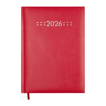 Щоденник датований Buromax Classic з бумвінілу А5 336 сторінок червоний BM.21121-05