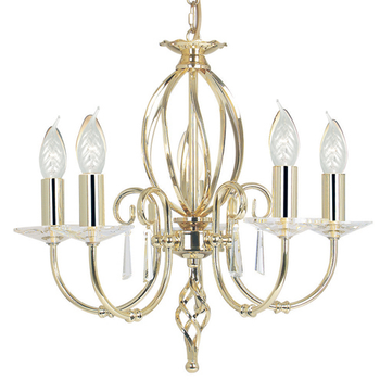Люстра ELSTEAD AG5 POL BRASS