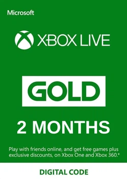 Xbox Live Gold - 2 місяці Xbox 360/One/Series Trial підписка для всіх регіонів і країн