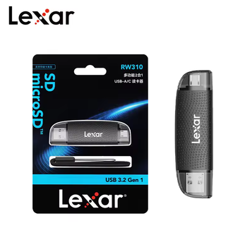 Кардридер Lexar USB 3.2 Type-C/Type-A – внешний картридер для SD, microSD, TF карт памяти HYT-33