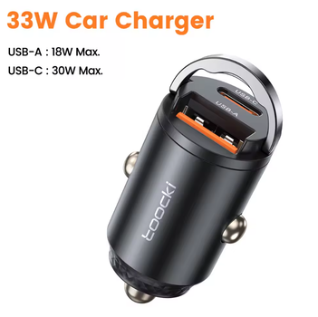 Автомобільний зарядний пристрій PD USB-C - QC USB, 2 порти заряджання в машину від прикурювача для телефону V3