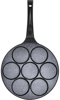 Patelnia do jajek Vilde Basic Line granitowa na 7 otworów 26 cm (5904316492656)