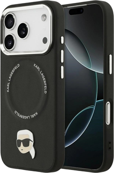 Etui Karl Lagerfeld Karl Pin MagSafe do Apple iPhone 17 Pro Black (3666339495633)