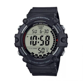 Чоловічий спортивний годинник Casio AE-1500WH-1A чорний
