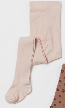 Колготки H&M 939708П рожевий смужка вязка 62-68см