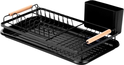 Suszarka do naczyń Orion Radka Czarna 43 x 23.5 x 9.5 cm (8592381198152)