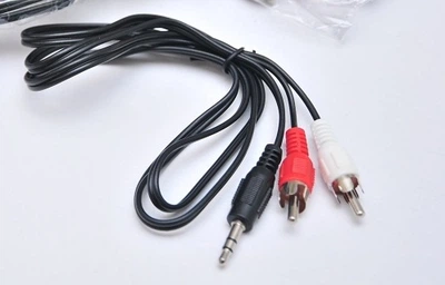 Кабель аудио с 3.5мм (миниджек) на 2*RCA(2 тюльпана) стерео AUX тюльпан