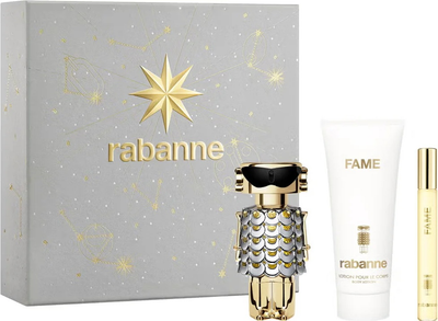 Набір для жінок Paco Rabanne Fame Парфумована вода 50 мл + Мініатюра Парфумована вода 10 мл + Лосьйон для тіла 100 мл (3349668656219)