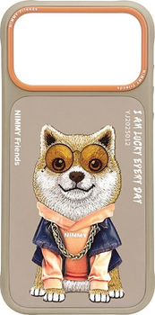 Панель Nimmy Glasses Cool Dog для iPhone 17 Pro Beige (6971080313608)
