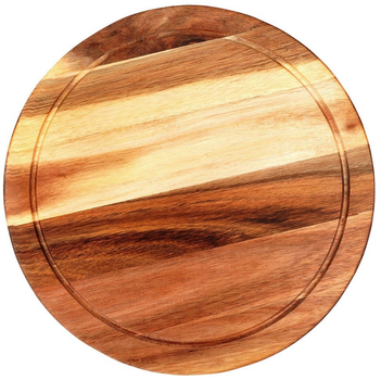 Дошка для нарізання та сервірування Excellent Houseware дерев’яна Коричнева 30 см (8720573838788)