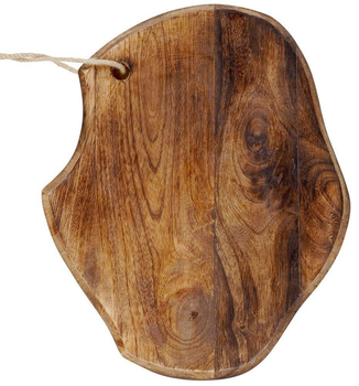 Дошка для нарізання та сервірування Vilde дерев’яна Коричнева 33 x 22 см (5904316446567)