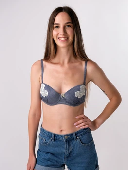 Бюстгальтер с косточками Verdissima Jeans NS26 80C Синий (8059892360671)