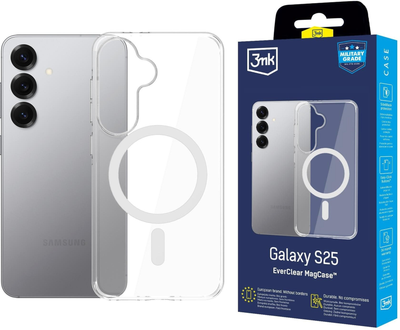 Панель 3MK EverClear MagCase для Samsung Galaxy S25 Transparent (5903108657235)