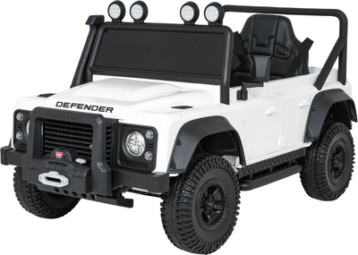 Електричний автомобіль для дітей Land Rover Defender 110 SVX Concept Білий (5903864984743)