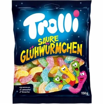 Цукерки желейні Trolli Saure Gluhwurmchen - 150 g