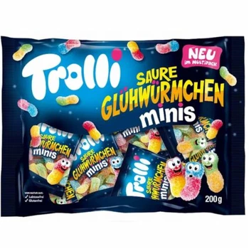 Цукерки желейні Trolli Saure Gluhwurmchen Minis - 200 g