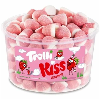 Цукерки желейні Trolli Schaumerdbeere (Kiss Strawberry), 150 шт. - 1,2 kg