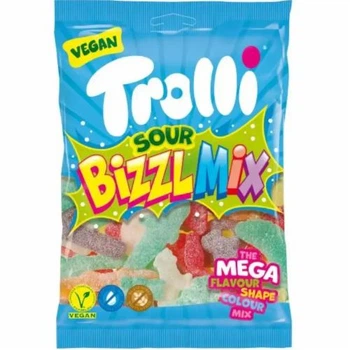 Цукерки желейні Trolli Sour Bizzlmix - 150 g