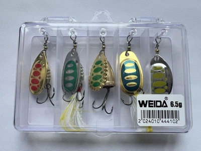 Блешня оберталка вертушка Weida набір 5шт 6.5 г