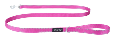 Повідець Amiplay Reflective XL 150 см Рожевий (5907563218314)