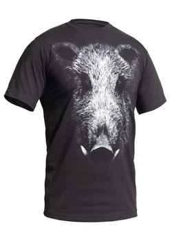 Футболка с рисунком Born to Hunt Forced to Work M Graphite