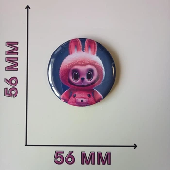 Значок Лабубу Labubu 5,6 см (23930)