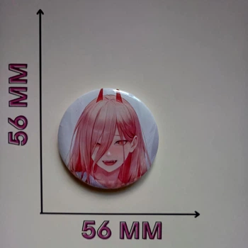 Значок Человек-бензопила Chainsaw Man 5,6 см (16421)