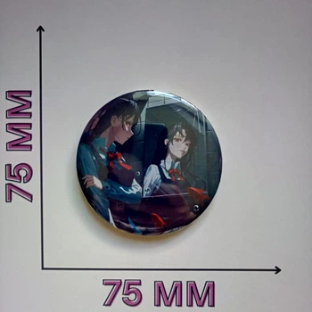 Значок Людина-бензопила Chainsaw Man 7,5 см (16317)