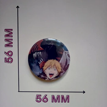 Значок Людина-бензопила Chainsaw Man 5,6 см (16426)