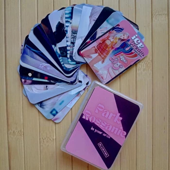 Lomo cards Ломо карты в пластиковом боксе Пак Чейон Black Pink Блэк Пинк Rose 20 изображений 17169