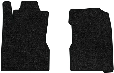 Ворсовые коврики EVAtech Standard в салон авто для Honda Stream 2000-2006 1 поколение Minivan EU черный кант (HA13372A2VEB)