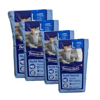 Нічні підгузки-трусики Beauty Baby 8-12 років вага 27+ кг. BOX 40 шт