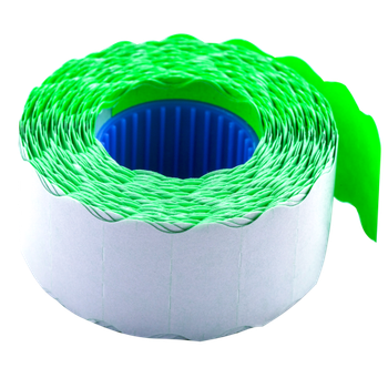 Цінник Buromax 26*12 фігурний 12м 1000шт Зелений (BM.281202-04)