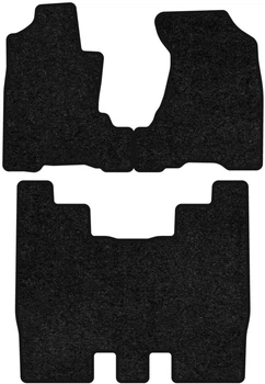 Ворсовые коврики EVAtech Standard в салон авто для Honda Element 2003-2011 1 поколение SUV USA черный кант (HA33504ZG3VEB)