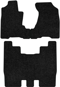 Ворсовые коврики EVAtech Standard в салон авто для Honda Element 2003-2011 1 поколение SUV EU черный кант (HA3775ZG3VEB)