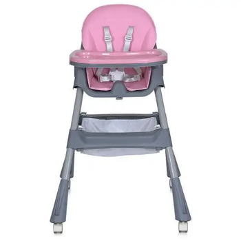 Дитячий стільчик для годування Bambi M 5722 Lilac трансформер екошкіра складаний Рожевий (M 5722 Lilac)