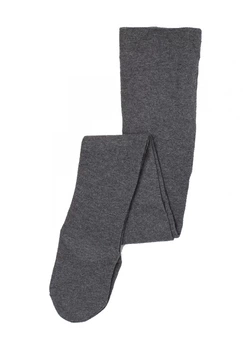 Колготки бавовняні однотонні для дівчинки H&M 0619739057_0665542 092 см (18-24 months) графітовий