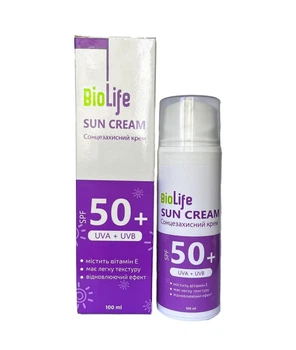 Солнцезащитный крем SPF 50 Sun Cream BioLife, 100 мл