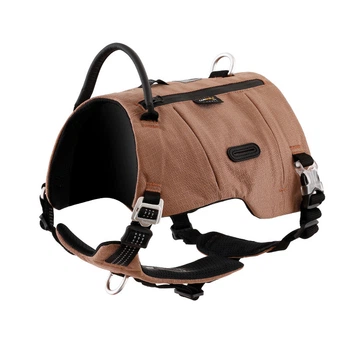 Шлейка для собак Truelove TLB2251 светоотражающая, из водонепроницаемой ткани Cordura, регулируемая, M Коричневый (246M-BROWN)