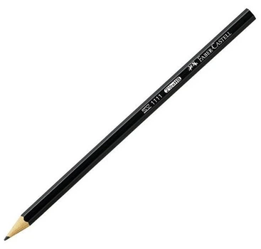 Олівець чорнографітний Faber-Castell НВ, корпус чорний