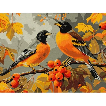 Картина по номерам Идейка Птички в саду, 30x40 см (KHO6638)