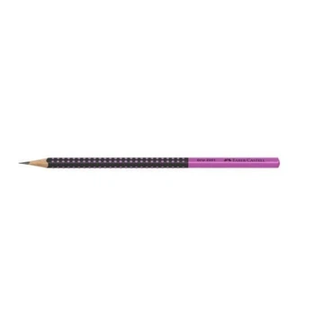 Олівець чорнографітний Faber-Castell Grip 2001 HB, корпус чорно-рожевий