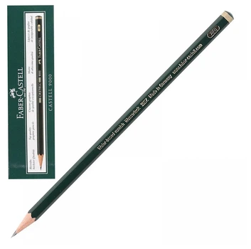 Олівець чорнографітний Faber-Castell Castell 9000 2B