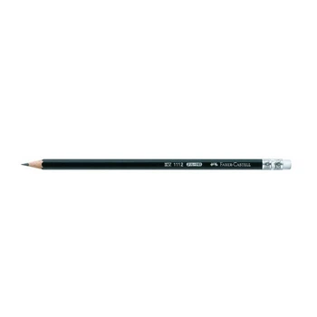 Олівець чорнографітний Faber-Castell НВ з гумкою