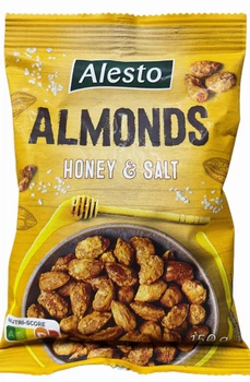 Мигдаль Alesto Almonds Honey&Salt 150г Німеччина