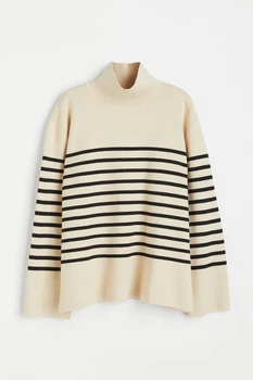 Жіночий светр H&M 211581-4 M(170/96) бежевий (2115810004)