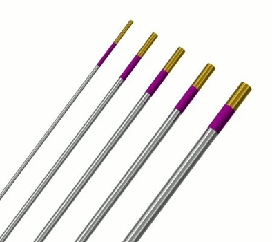 Вольфрамовые электроды E3 PRO-D 2,4/175 мм, 700.0361.10 фиолетово-золотой, смесь оксидов редкоземельных металлов, AC/DC, Abicor Binzel